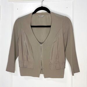 Architectural Blazer with Zipper